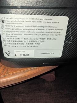 Hp t650 printer