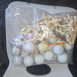 Golf Balls And Tees 