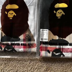 2 Bape Check by Bathing Tee