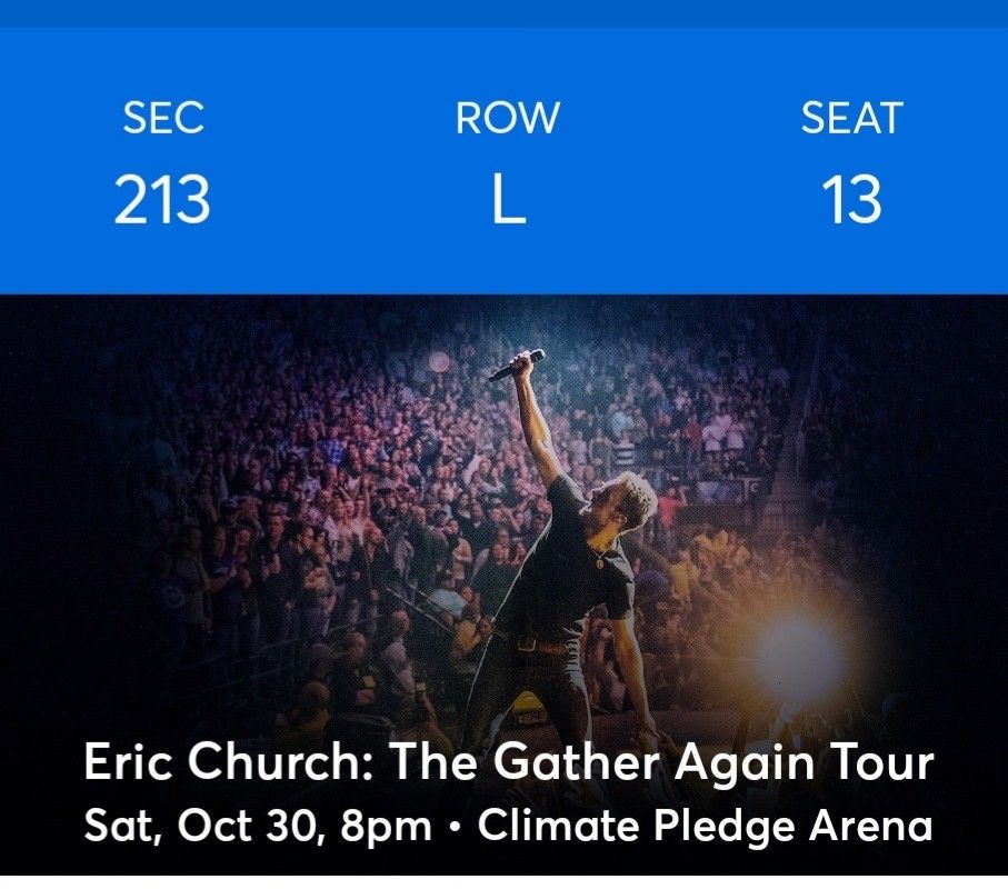 2 Eric Church Tickets