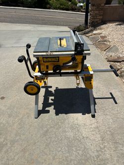 Dewalt 10” table saw with stand.