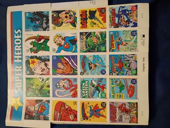2006 USPS DC Comics Super Heroes Stamp Sheet