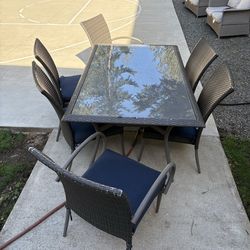 Dining table outdoor patio set