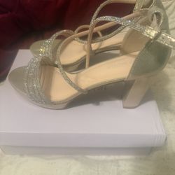 Gold High Heels Size 9