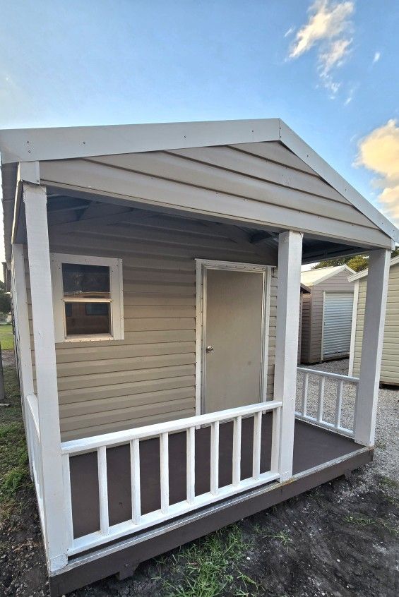 shed casita 10x10 porch with local delivery included 