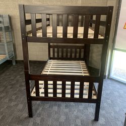 Brown Twin Bunk bed 