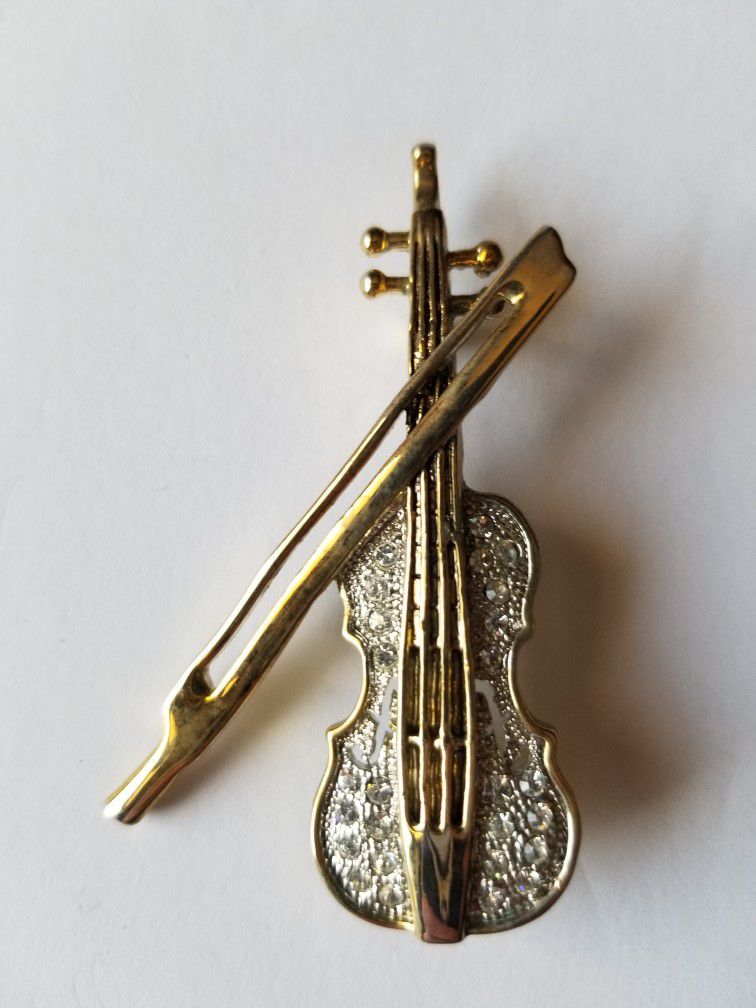 Violin Pin/brooch