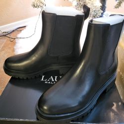 Ralph Lauren Chelsea Black Boots size 6