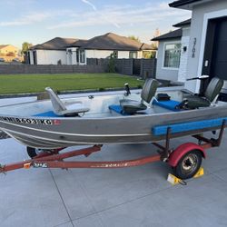 Gregor 14’ Foot Fully Welded Aluminum Fishing Boat!