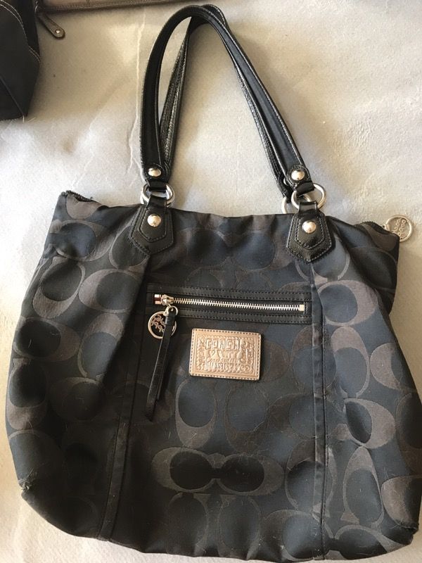 Authentic large coach bag