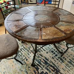 Circle Table And Four Chairs 