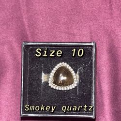 Smokey Quartz Sterling Sliver Ring