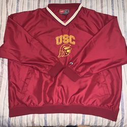 Original Pro Player USC Trojans red windbreaker jacket Size 2XL