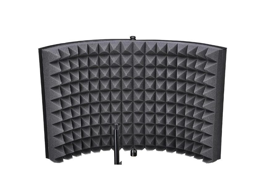 Microphone Studio Isolation Shield Sound Isolator Filter 2-Panel - Music Supplies - Halloween Sale