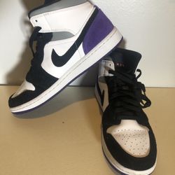 Nike Jordan mid 1 purple 9.5