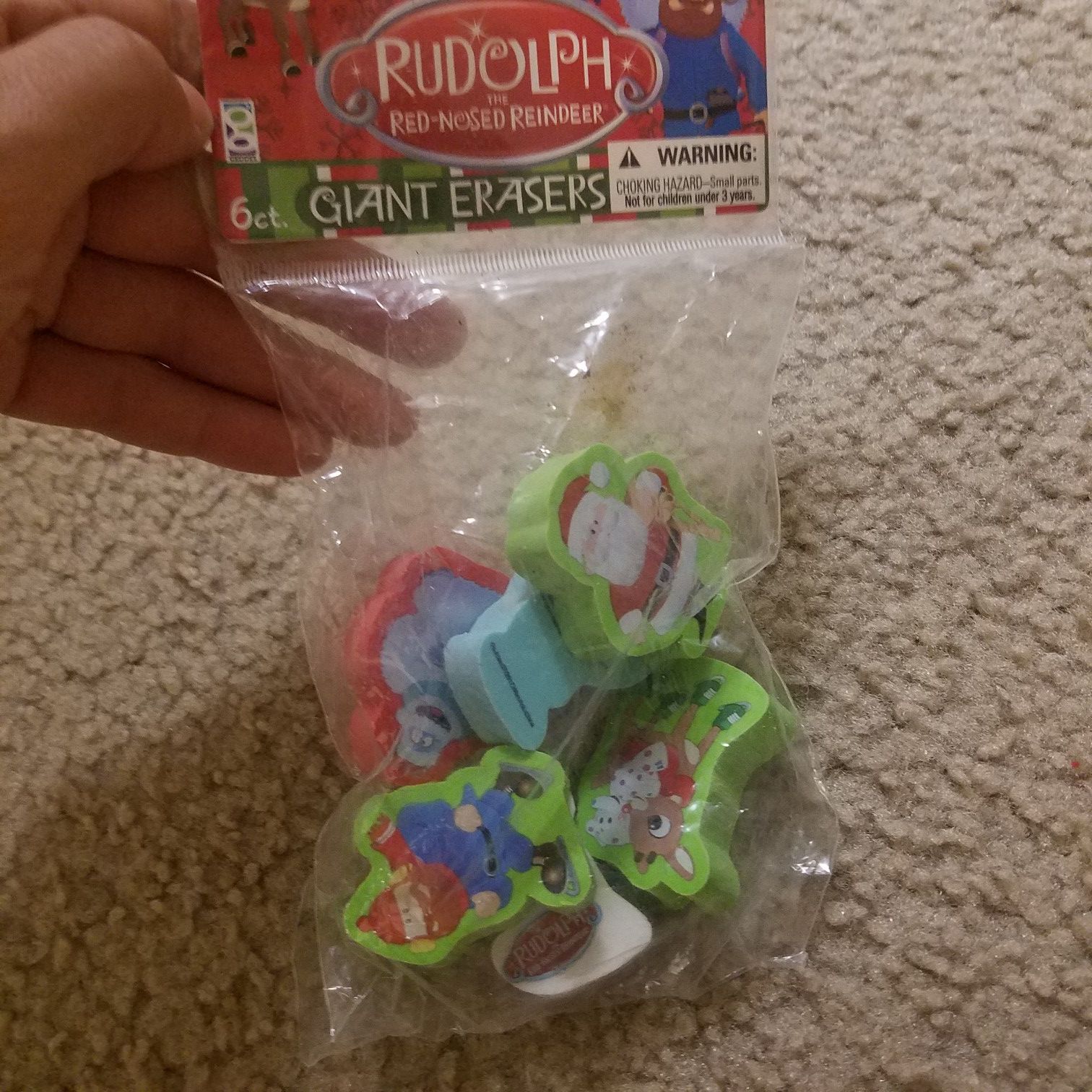 6 new Christmas erasers