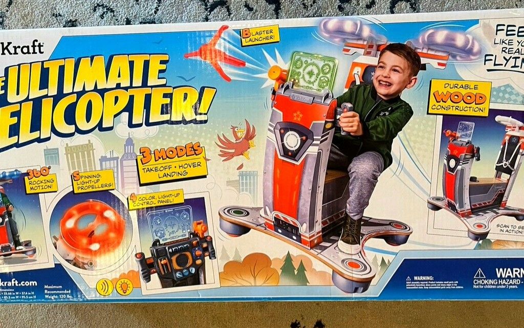 KidKraft Ultimate Helicopter Wooden Pretend Play Set