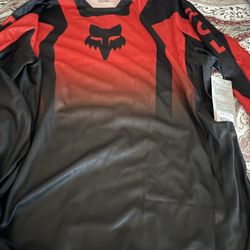 Fox Racing 180 Lean long sleeve jersey (Red)