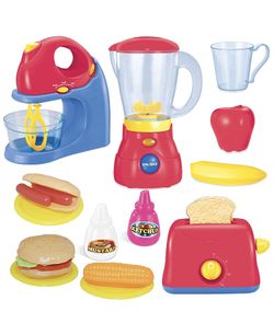 JOYIN Assorted Kitchen Appliance Toys with Mixer, Blender and Toaster Play Kitchen Accessories