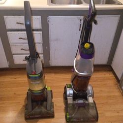 Two Carpet Cleaner Vacuums
