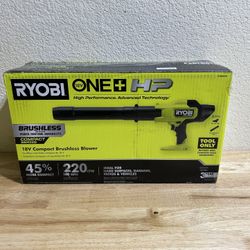 Ryobi 18V Compact Brushless Blower Brand New Never Used 