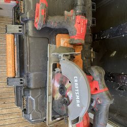 Craftsman Power Drill And Saw 