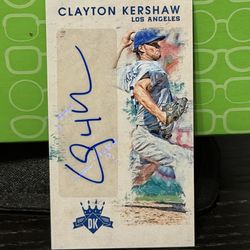 2016 Panini Diamond Kings Mini Clayton Kershaw Autograph /49 Dodgers