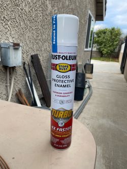Rust-Oleum Stops Rust 24 oz. Turbo Spray System Gloss White Spray Paint