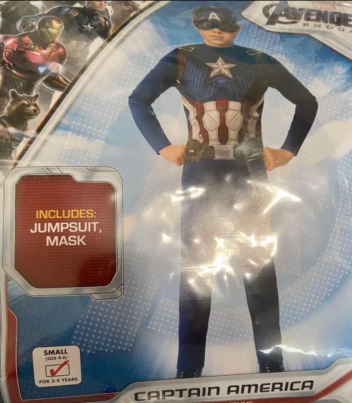 Captain America Halloween Costumes- (3-4yrs) - $7