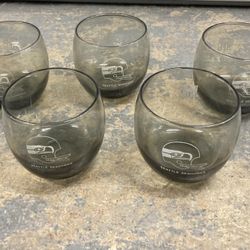 Seattle Seahawks NFL 1970s Mid Century Modern Cocktail Glasses Lowball, Lot of 9 Vintage