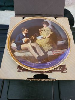 "Pondering on the Porch" Bradford Exchange Plate