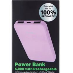 Rechargeable Power Bank 5000mAh
