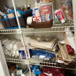 Assorted Sheets And Medics Supplies