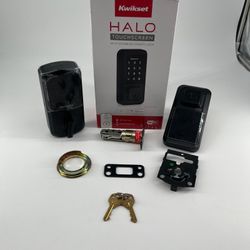 Kwikset Halo Touchscreen Wi-Fi Enabled Smart Lock Matte Black, Alexa Enabled