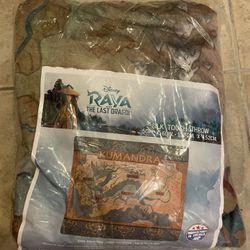 Disney Raya And The Last Dragon Silk Touch Throw Brand New