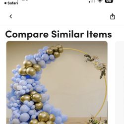 Large Gold Metal Arch 