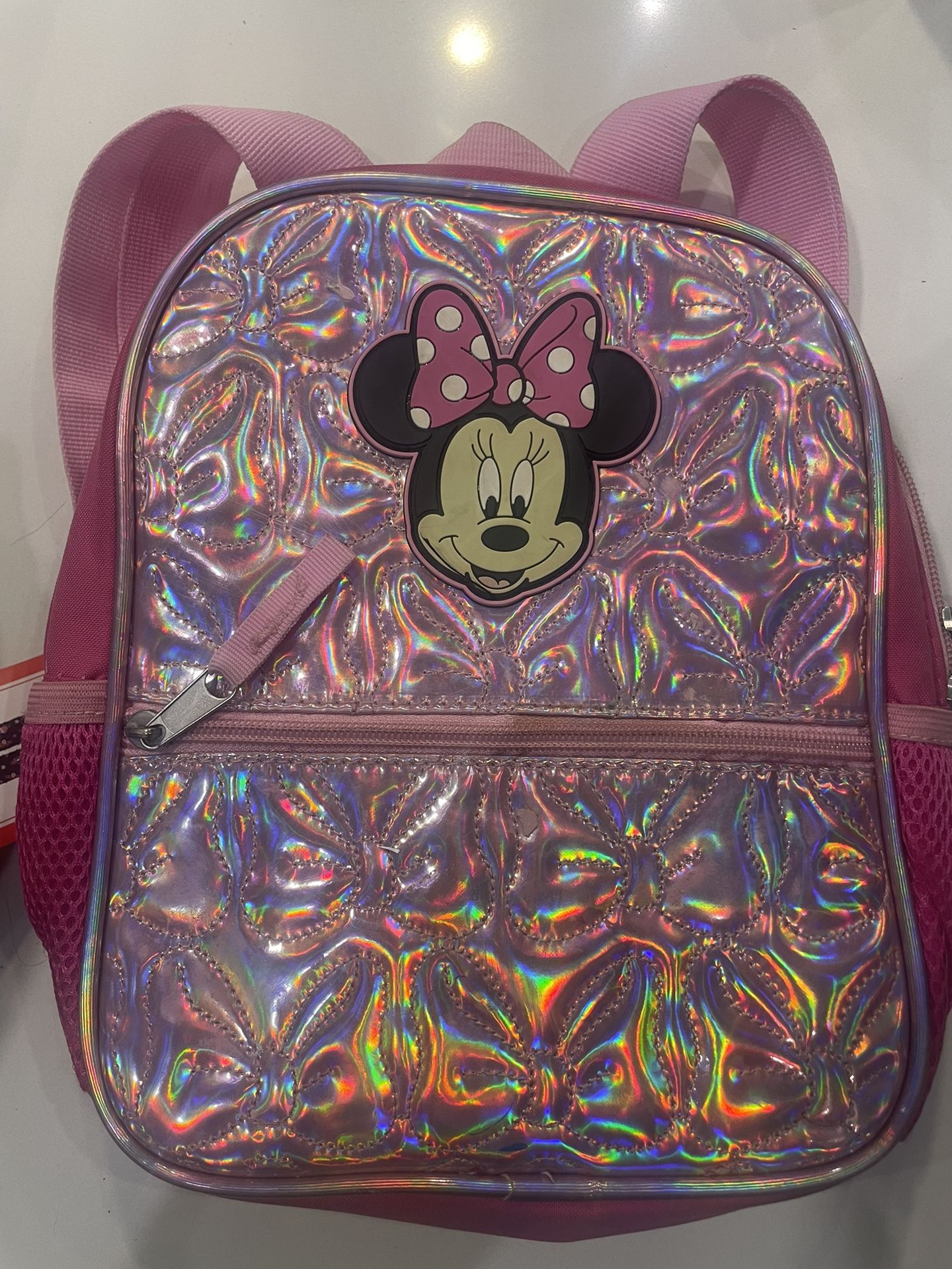 Minnie Mouse Girls Small Pink Backpack