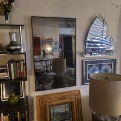 Dark Fractal Wall Mirror