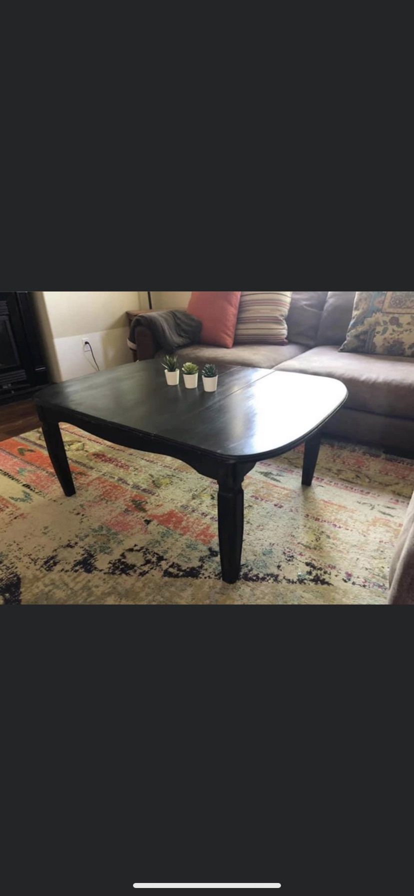 Black coffee table