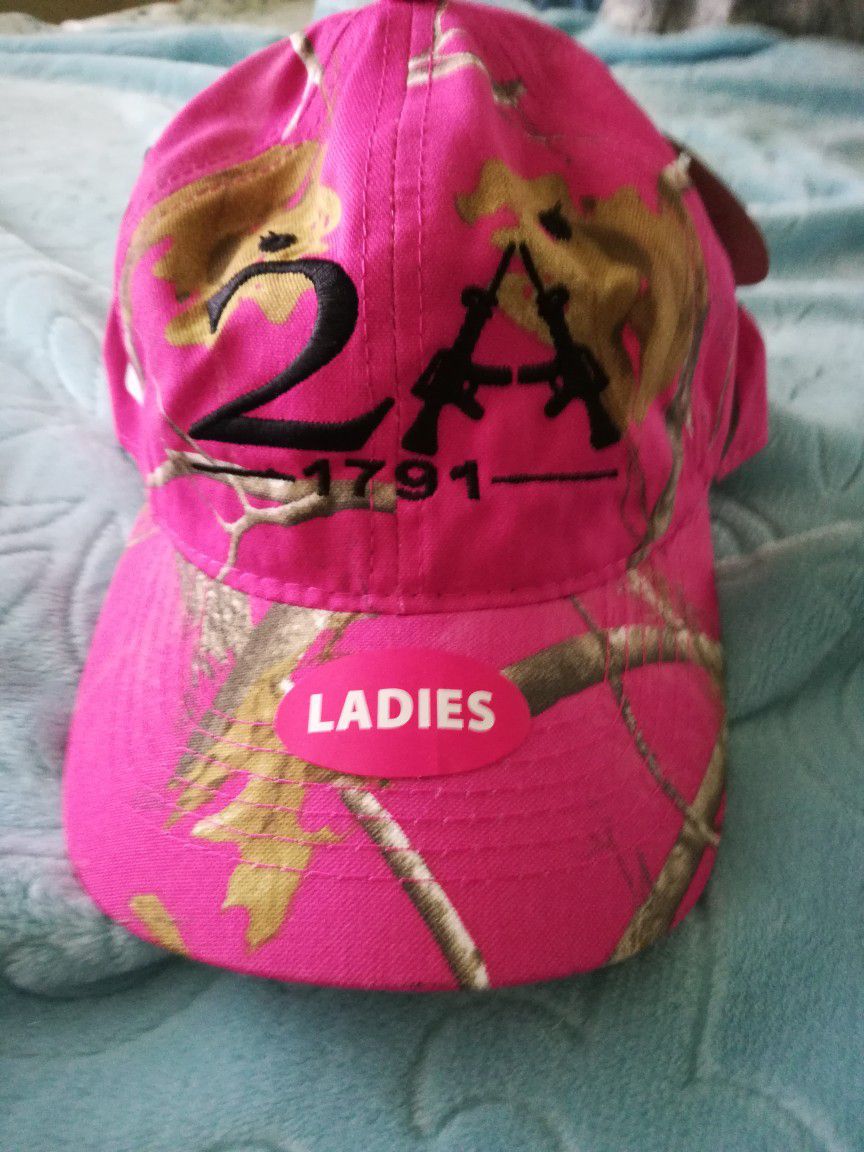 2A Pink Camo Hat New