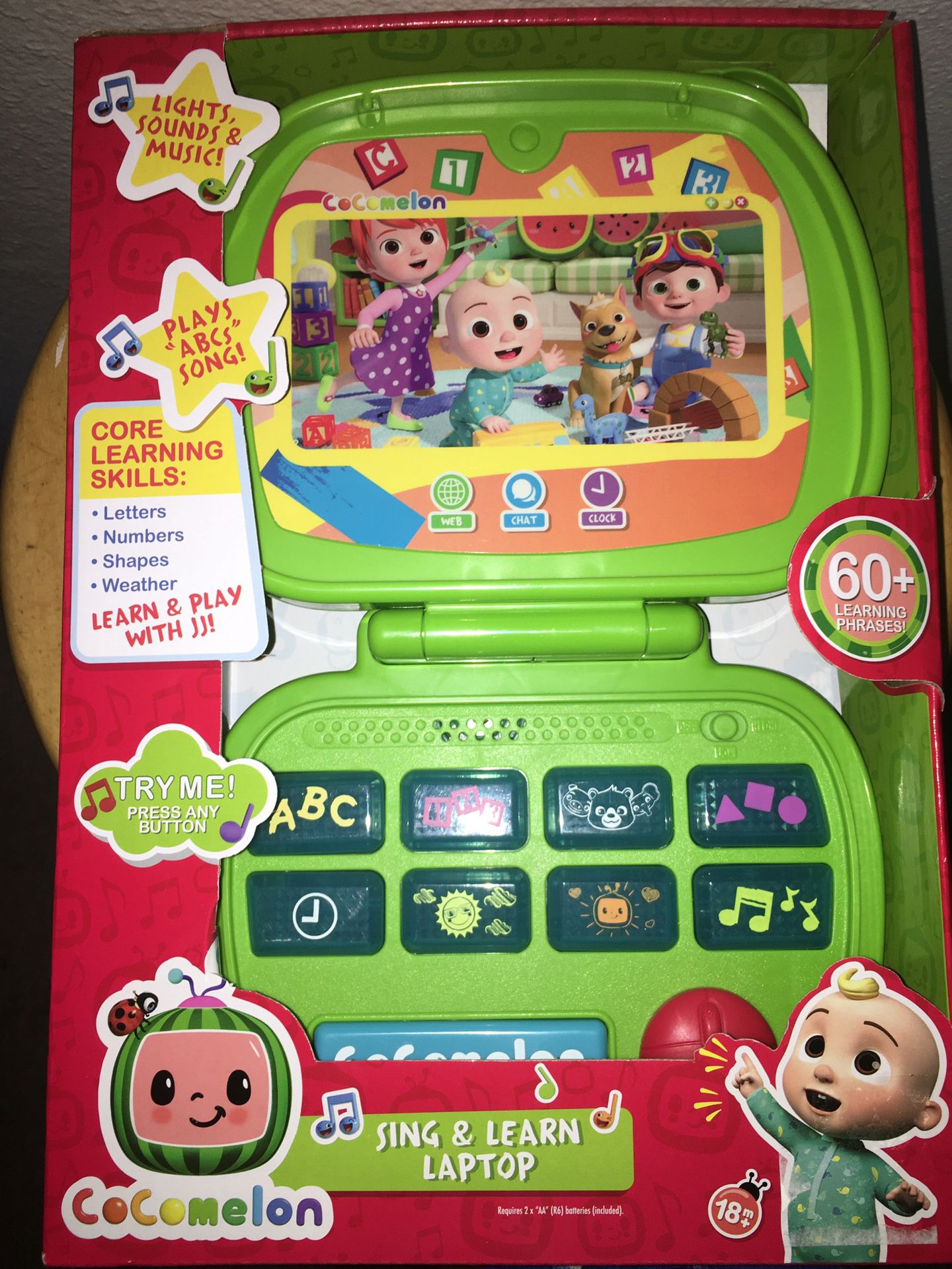 Cocomelon Sing & Learn Laptop Lights, Sounds 60 Phrases Brand New In Package 