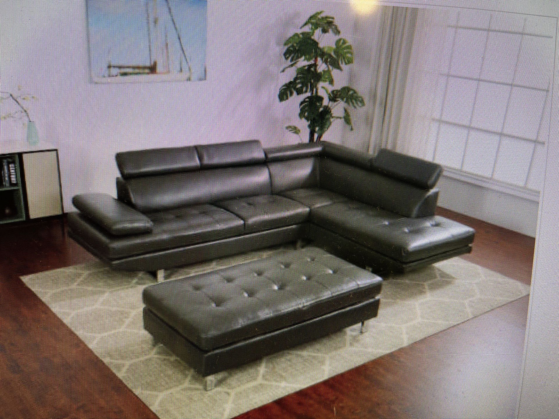 COMFY NEW IBIZA SECTIONAL SOFA AND OTTOMAN SET ON SALE ONLY $1099. FINANCING AVAILABLE 