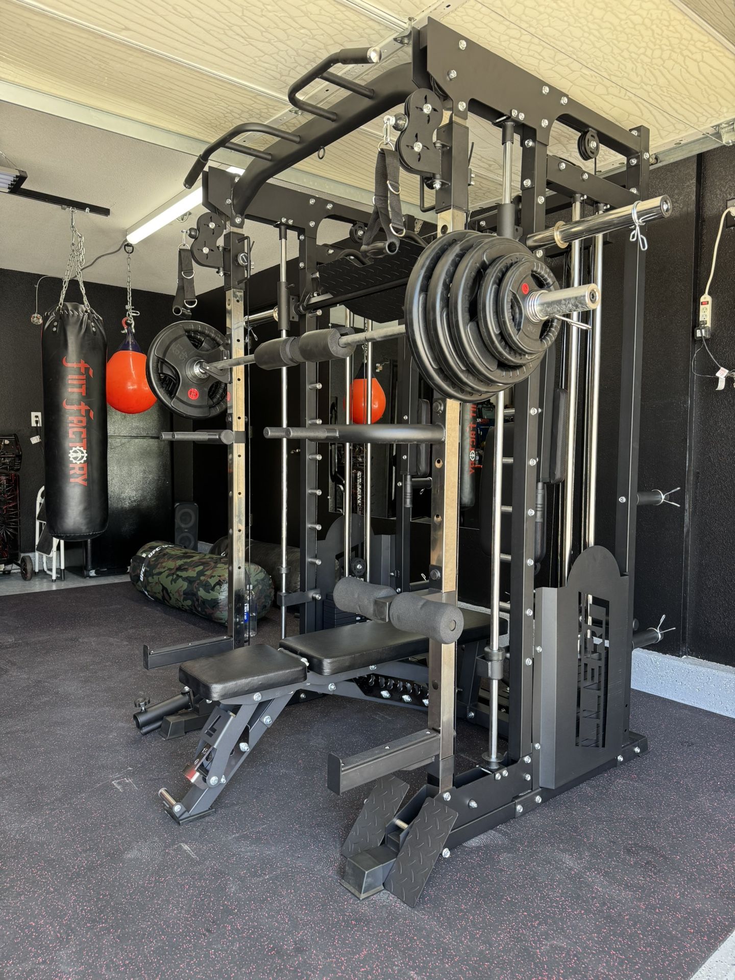 LLERO M5 Smith Machine - Bench & Weights Included - Free Delivery & Assembly