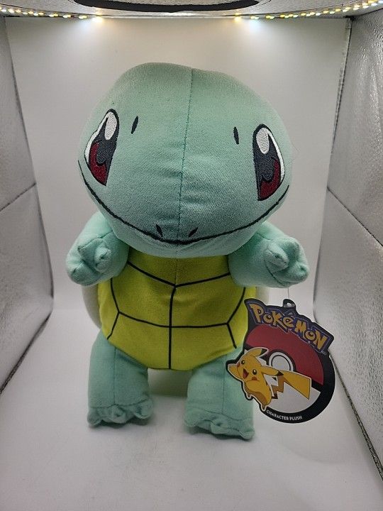 Toy Factory Pokémon Squirtle 10" Character Plush Stuffed Animal with Tags 2016