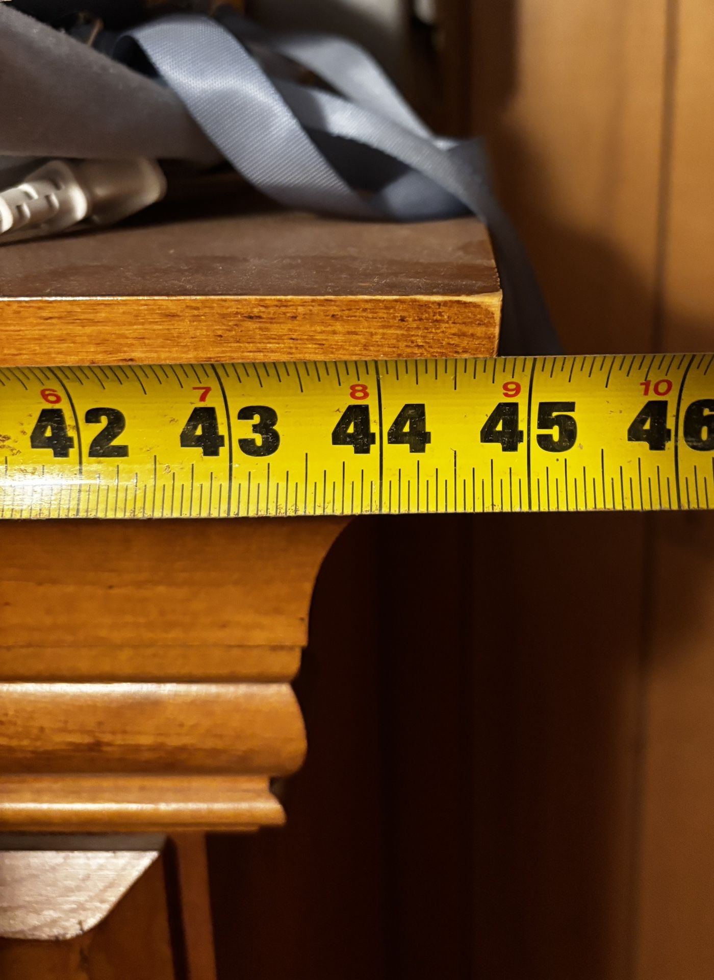 Solid Wood Weathered Pine King Bed & Armoire/TV Stand