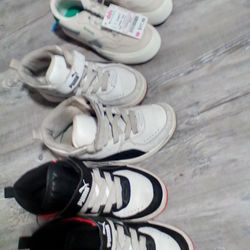 Kids Puma and Reebok shoes