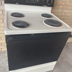 White Electric Stove