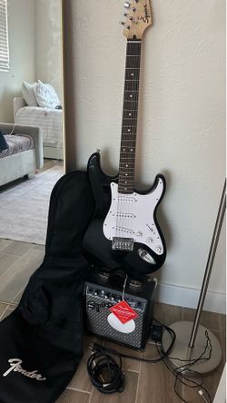 Squier fender electric guitar