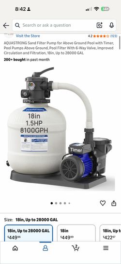 Above ground pool sand/cotton pump.