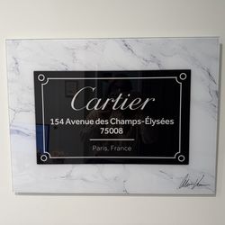 Cartier Sign 24x17- like new